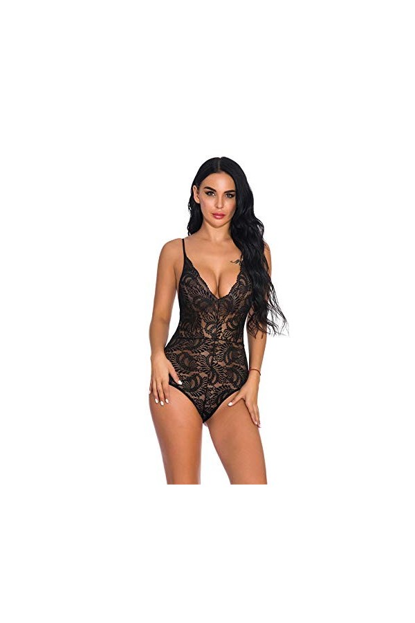 N/X Lingerie pour Femmes&nbsp;&nbsp;&nbsp;Vêtements De&nbsp;Nuit Bodys Sexy Hot Érotique Body Porno Plus Size Babydoll Lace Sex&nbsp;Clothes-03_XL