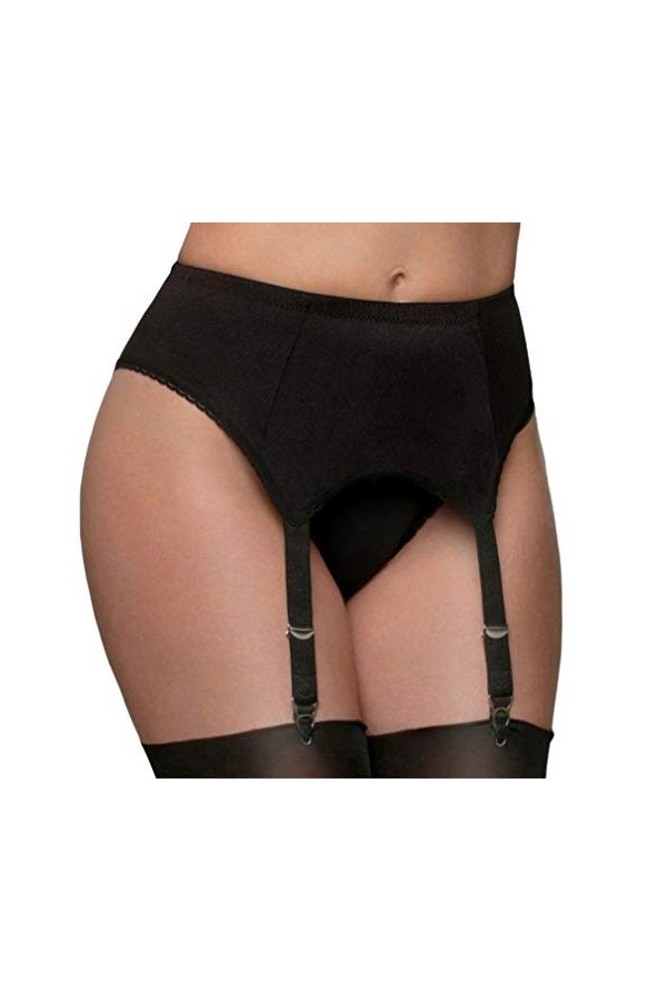 WEIMEITE Jarretière Douce Et Sexy Porte-Jarretelles 4 Boucle Antidérapante Boucle Griffe Jarretière Femmes sous-Vêtements Sex