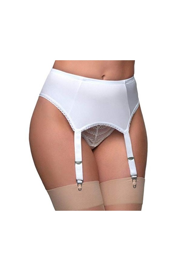 WEIMEITE Jarretière Douce Et Sexy Porte-Jarretelles 4 Boucle Antidérapante Boucle Griffe Jarretière Femmes sous-Vêtements Sex