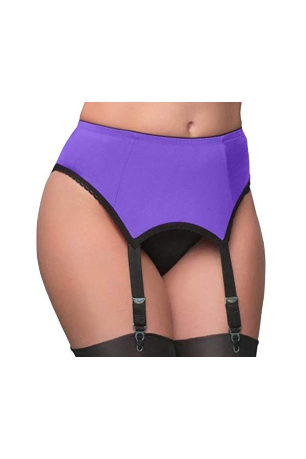 WEIMEITE Jarretière Douce Et Sexy Porte-Jarretelles 4 Boucle Antidérapante Boucle Griffe Jarretière Femmes sous-Vêtements Sex