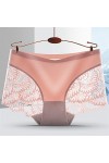 Femme Slips Femmes culotte sans couture de qualité dentelle antibactérienne femme sous-vêtements féminine femme de taille mi-
