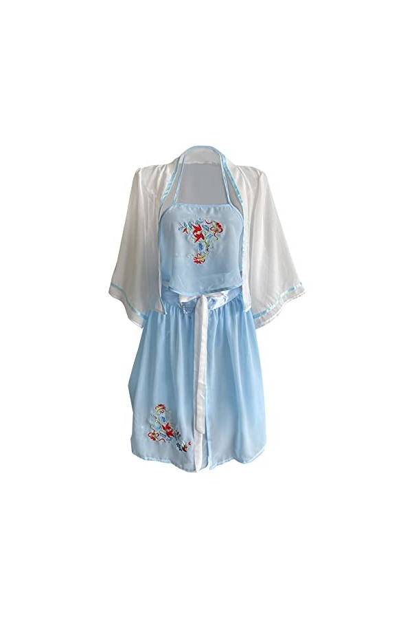 QNCLO Pyjama sexy pour femme, cheongsam chinois, geisha japonais, sous-vêtements de danse noir 