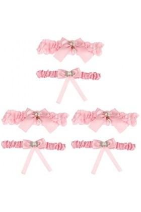 ifundom 6 Pièces Anneau De Jambe Porte-jarretelles Mariée Jambe Jarretière Jarretières De Bal Jarretelles En Dentelle Jarrete