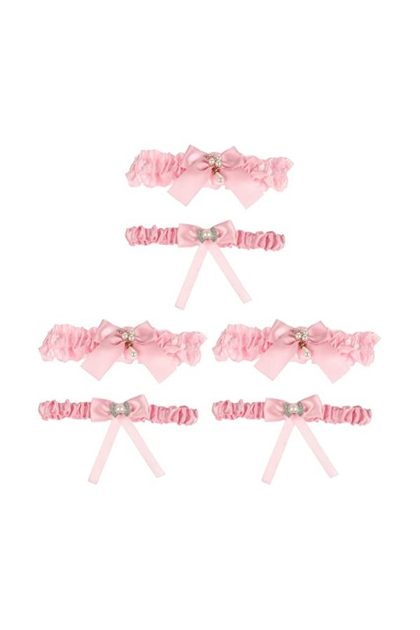 ifundom 6 Pièces Anneau De Jambe Porte-jarretelles Mariée Jambe Jarretière Jarretières De Bal Jarretelles En Dentelle Jarrete