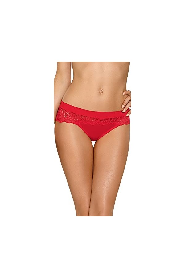 Nipplex Femmes String Dentelle Claudia, Noir,L