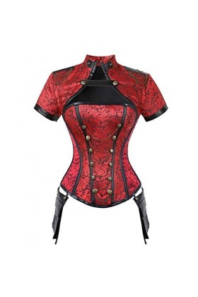 HSCDQ Nouveau Vintage Court Vêtements Gothique Corset Quatre-Pièce Corset Corset - Divertissement ou Quotidien Shapewear exc.