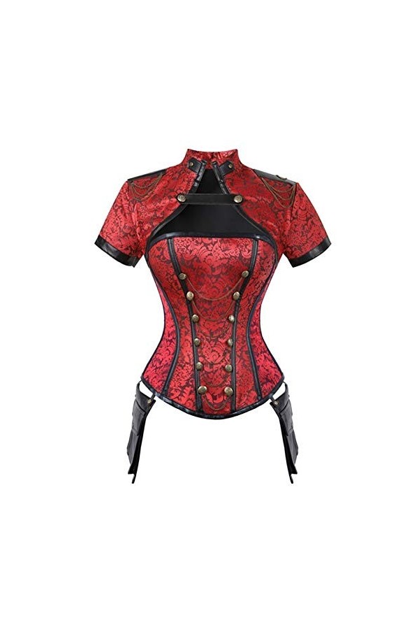 HSCDQ Nouveau Vintage Court Vêtements Gothique Corset Quatre-Pièce Corset Corset - Divertissement ou Quotidien Shapewear exc.