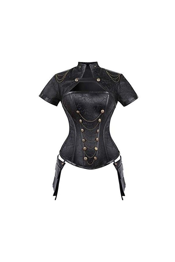 HSCDQ Nouveau Vintage Court Vêtements Gothique Corset Quatre-Pièce Corset Corset - Divertissement ou Quotidien Shapewear exc.