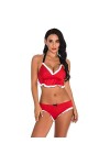 Sexy Lingerie for Sex Ensemble Culotte De Noël Sexy for Femme Ensemble De sous-vêtements Souples À Volants Uniformes De Tenta