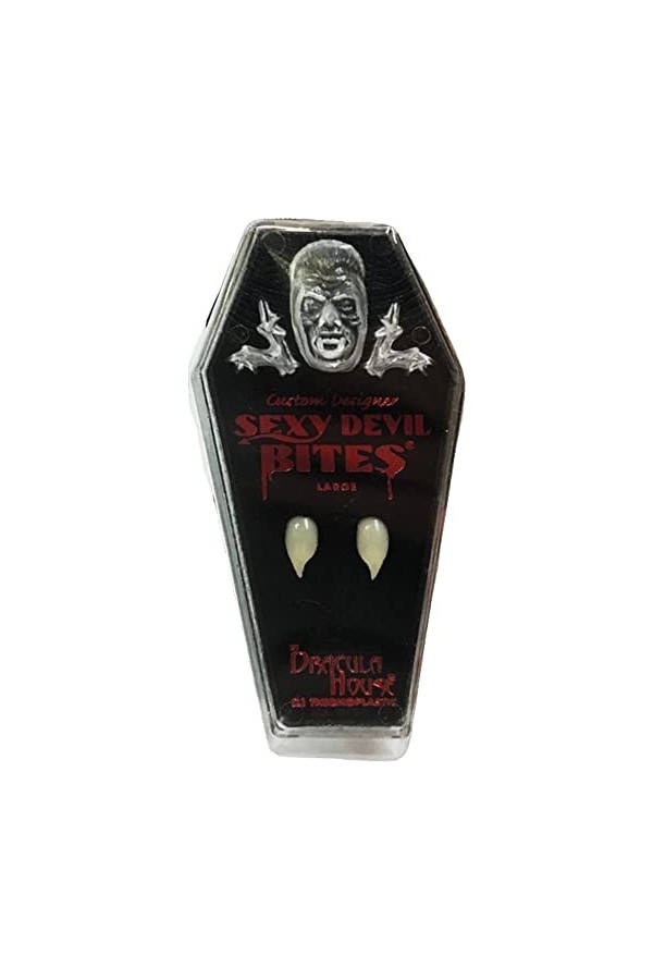 Morris Costumes Costume sexy Devil Bites Large White and Coffin