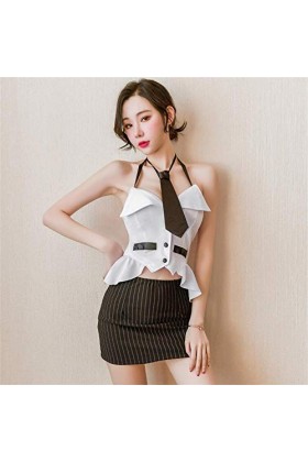 VORRIS Femme Ensemble Lingerie Erotique Lingerie Sexy, Pyjamas Sexy, Tentation sur lit, taquiner passionné, Costume duniform