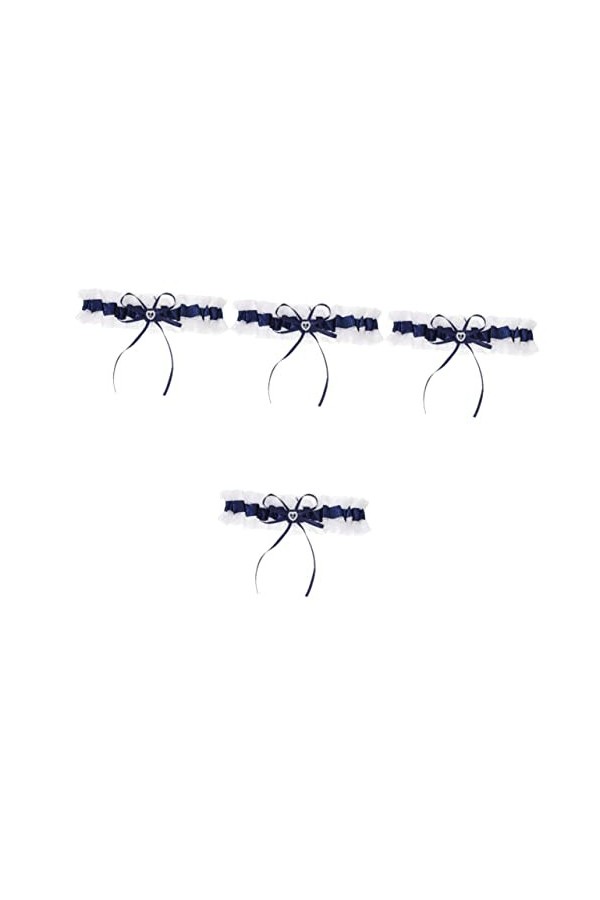 Parliky 3 Pièces Anneau De Jarretière Jarretières De Mariage Bleu Jarretière En Strass De Mariage Mariées Arc Jarretière Jarr