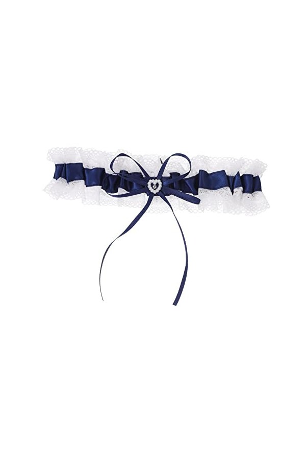 Parliky 3 Pièces Anneau De Jarretière Jarretières De Mariage Bleu Jarretière En Strass De Mariage Mariées Arc Jarretière Jarr