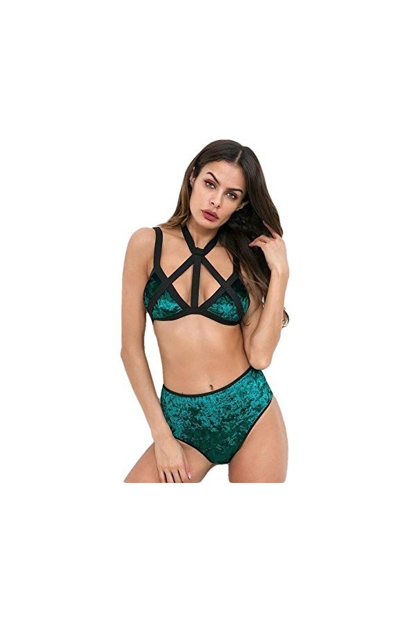 adqw Déguisements Adultes Costumes Sexy Femme Ensemble De Lingerie Sexy pour Femmes avec Fente Et Dentelle Transparente À Lan