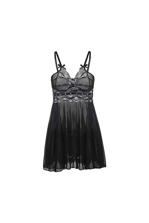 Rtyoo Nuisettes et deshabillés Lingerie Sexy pour Femmes Pyjamas Sexy Pyjamas Pyjamas Pyjamas Lingerie Chemise de Nuit en Den