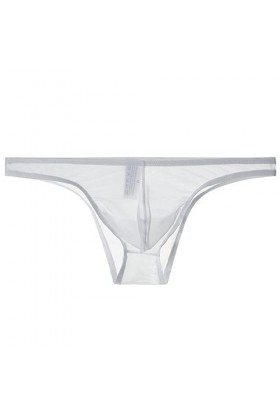 OATTIS 3 Pièces sous-vêtements Transparents Nus pour Hommes, Slips De Hanche À Moitié Enveloppés en Maille Fine, Sac Sexy Tai