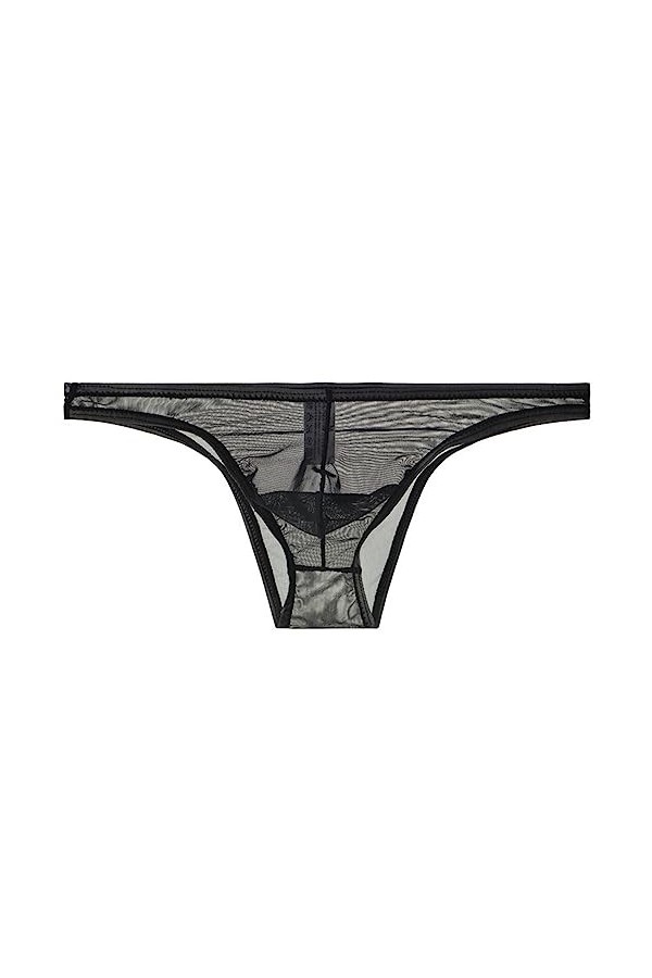 OATTIS 3 Pièces sous-vêtements Transparents Nus pour Hommes, Slips De Hanche À Moitié Enveloppés en Maille Fine, Sac Sexy Tai