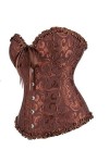 Corset pour femme avec baleines en dentelle florale, rose/bleu, Small-medium