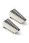MILAKOO Bracelet en PU blanc pour homme - Style punk, médita, médiéval