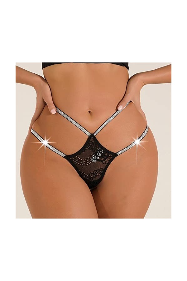 Culottes et Slips Slip Femme Comfort Knickers 3 pièces taille basse tongs femmes Sexy maille Sous-VêTements En Culotte sans c