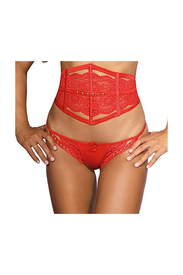 Axami String Sexy V-9778, Rouge,XS