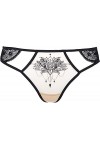 Axami G-string V-9008 – Lingerie sexy., noir/beige, M