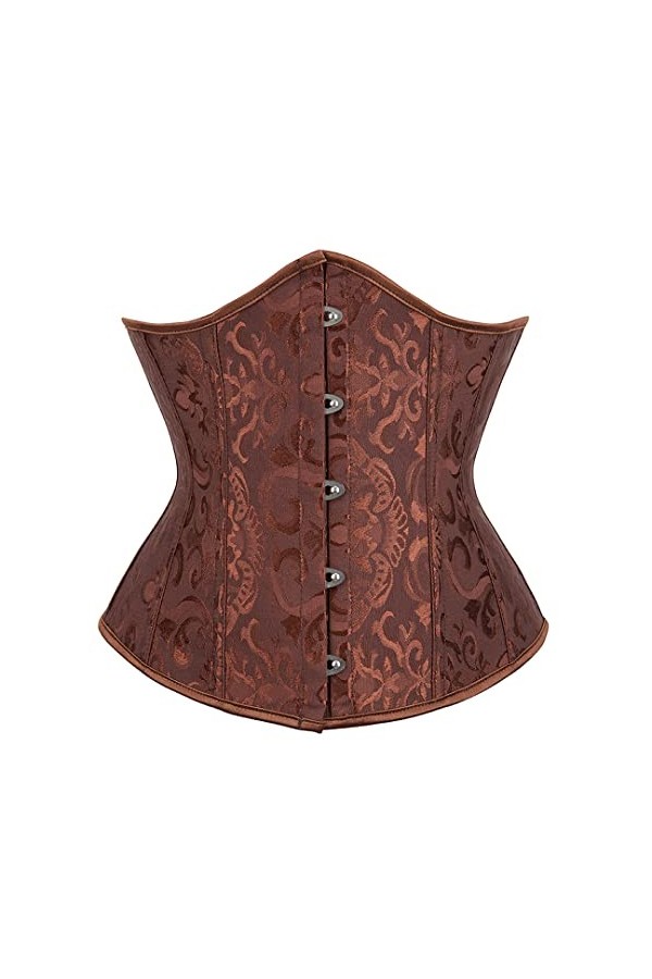 Corset sexy à baleines pour femme Rouge XL