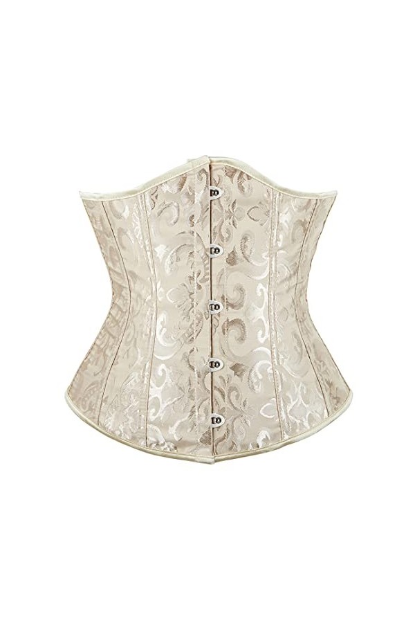 Corset sexy à baleines pour femme Rouge XL