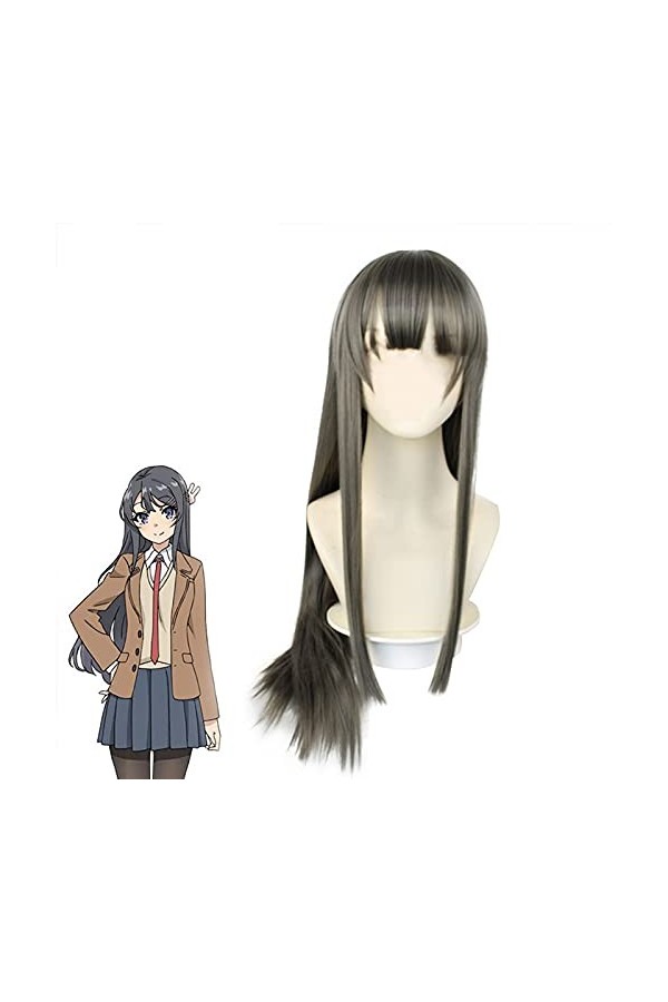 Tongyundacheng Rascal Does Not Dream of Bunny Girl Senpai Sakurajima Mai Cosplay Costume Femme Noir Body une pièce pour Hallo
