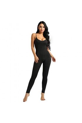 KSDFIUHAG Érotisme Sexe Et Sensualité Femmes Sexy Slim Fit Combinaison sans Manches Spaghetti Enveloppé sans Pieds Serré Déba