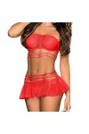 sous-vêtements Sexy pour Femmes, Costumes érotiques, Lingerie Sexy en Dentelle, Soutien-Gorge Transparent ajouré, Ensemble de