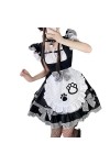 ZYPAINIY Costume sexy Lolita Anime Cosplay – Robe médiévale – Blanc noir, L 