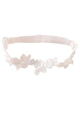 Jarretière sexy en dentelle blanche pour étudiant A C 