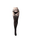 Bas Sexy Collants Léopard Sexy Dentelle Soft Top Bas Hauts + Porte-Jarretelles Lingerie Femme Collants Floral Moins De 65Kg 