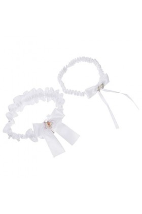 HYCYYFC Ceinture Femme 1 Paire de jarretières de mariée Nuptiale Perle Porte-Jarretelles fête jarretière de Jambe de Bal Dame