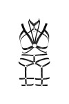 JMMHSS Harnais Punk grande taille pour femmes, ensemble de ceintures jarretelles, Lingerie à bretelles complètes, élasticité 
