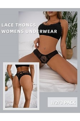 ohmydear String Femme Sexy Chic Hot Tanga Femme Culotte Sexy Femme érotique Slip Culotte Femme Culotte Dentelle Sexy pour Fem