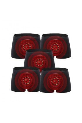 MECKOZ sous-vêtements Dagrandissement pour Hommes Caleçon de Soins de Santé à Thérapie Magnétique Libération Dions Négatifs