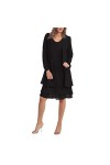 liaddkv Robe portefeuille pour femme - Robe dété serrée - Robe dété - Robe sexy en mousseline - Deux pièces - Charmante cou
