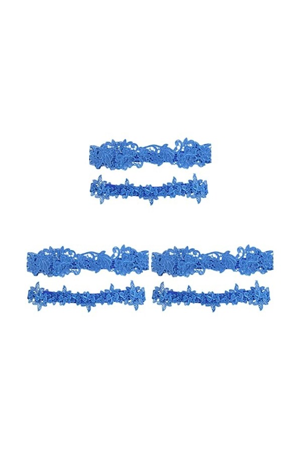 ifundom 6 Pièces Jarretière De Bal De Fête Jarretelles De Mariage Personnalisées Jarretière En Dentelle De Mariée Porte-jarre