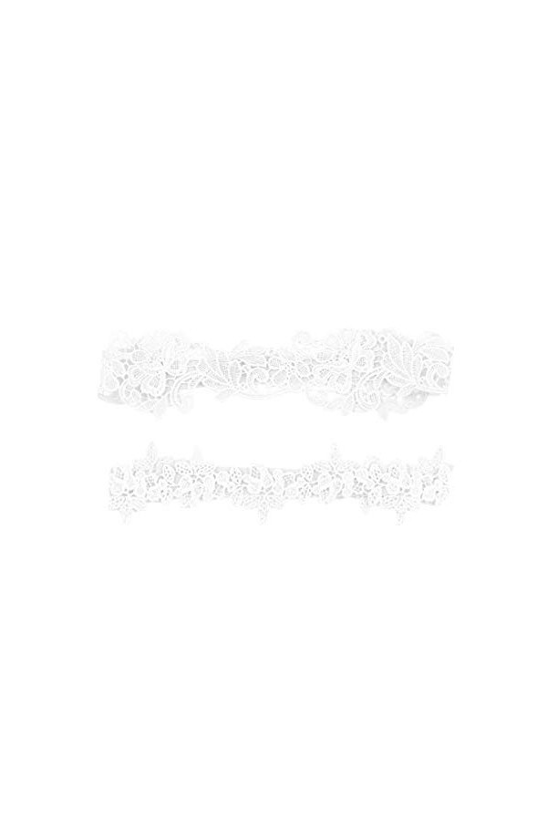 ifundom 6 Pièces Jarretière De Bal De Fête Jarretelles De Mariage Personnalisées Jarretière En Dentelle De Mariée Porte-jarre