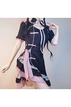 Temptshow Asiatique Chinese Geisha Cosplay Femmes Style Chinois Cheongsam Lingerie Japonaise Anime Costume Rouge4 Taille Un