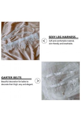 HYCYYFC Ceinture Femme 1 Paire de Jarretelles en Dentelle de mariée Mariage Sexy Jambe Harnais Porte-Jarretelles