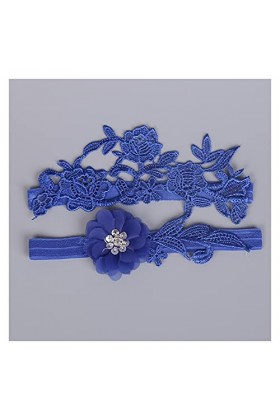 COLIFAS Jarretières de Mariage pour la mariée, Ensemble de jarretière de mariée en Dentelle 2 pièces, Accessoires de Ceinture