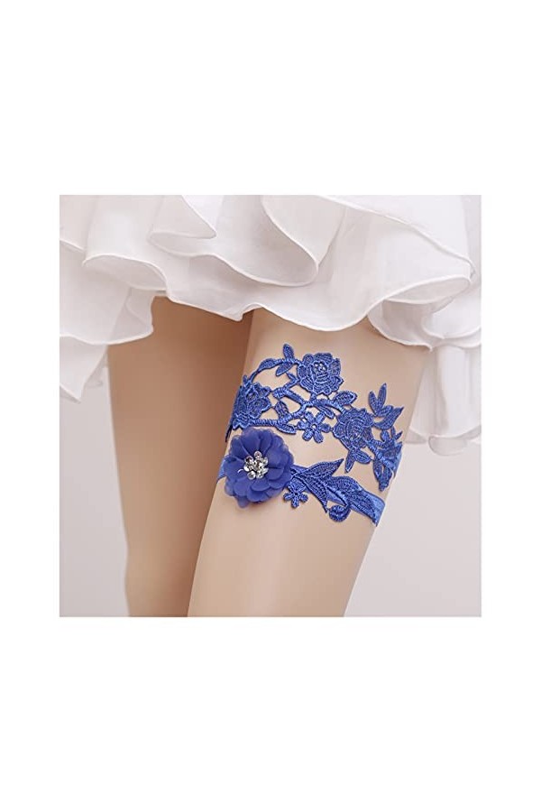 COLIFAS Jarretières de Mariage pour la mariée, Ensemble de jarretière de mariée en Dentelle 2 pièces, Accessoires de Ceinture
