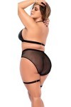 Mapalé by Espiral Lot de 2 pièces Ensemble de Lingerie, Noir, L/XL Femme