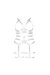 JMMHSS Harnais de Corps Ensemble de Lingerie pour Femmes Punk Gothique Porte-Jarretelles Sangle de Poitrine Festival Rave Tis