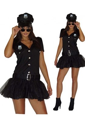 Maylynn 13709 - Costume de policière sexy - robe et képi - X-Small