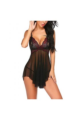 Ensemble de sous-vêtements Sexy pour Femmes, Robe de Lingerie Sexy, Nuisette Transparente, sous-vêtements érotiques, vêtement