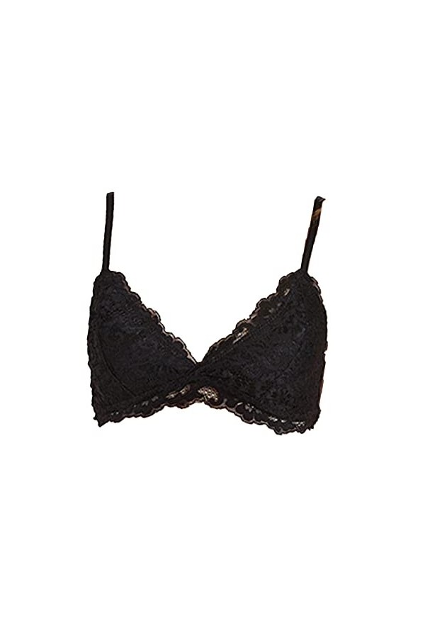 Soutien-Gorge 1/2 Bonnet en Dentelle pour Femmes Soutien-Gorge sans Fil en Dentelle sans Fil avec Bralette Plunge Solid Breat